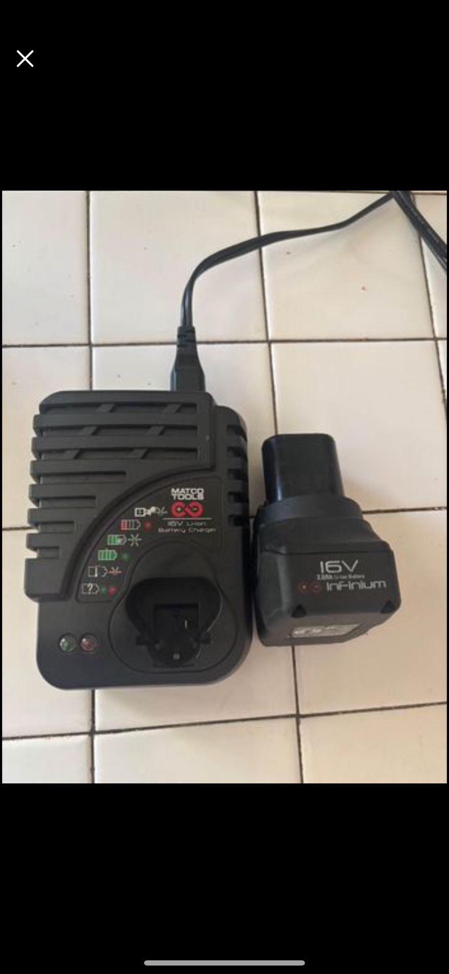 Matco Tool Charge And Batter