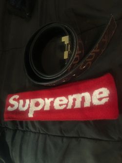 LV & Supreme deal: Supreme headband ft Louis Vuitton/Supreme Belt for Sale  in Federal Way, WA - OfferUp