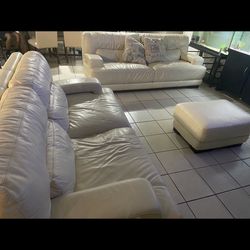 Genuine Leather  Couch Set