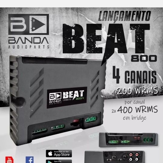 BANDA BEAT 800.4 アンプ Banda BEAT800.42OHM Beat 800w X 4 Ch 2 Ohm Car Amp for Sale in