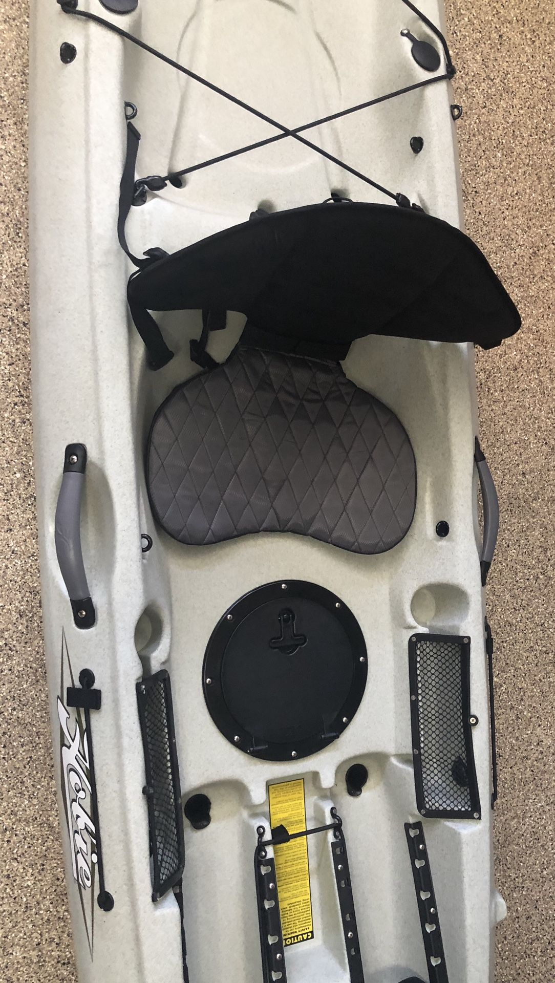 New 13 Hobie kayak with Hobie seat, oar and transport wheels