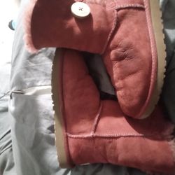 Uggs Snow Boots Pink Woman's Size 7