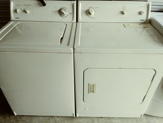 Kenmore set washer and gas dryer they both work great clean inside and out