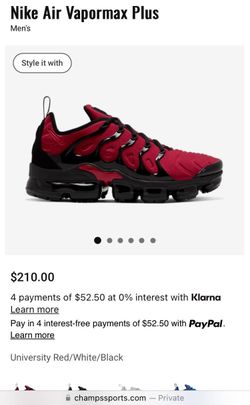 Men’s NIKE AIR VAPORMAX PLUS -  Size 8.5. $160 or best offer