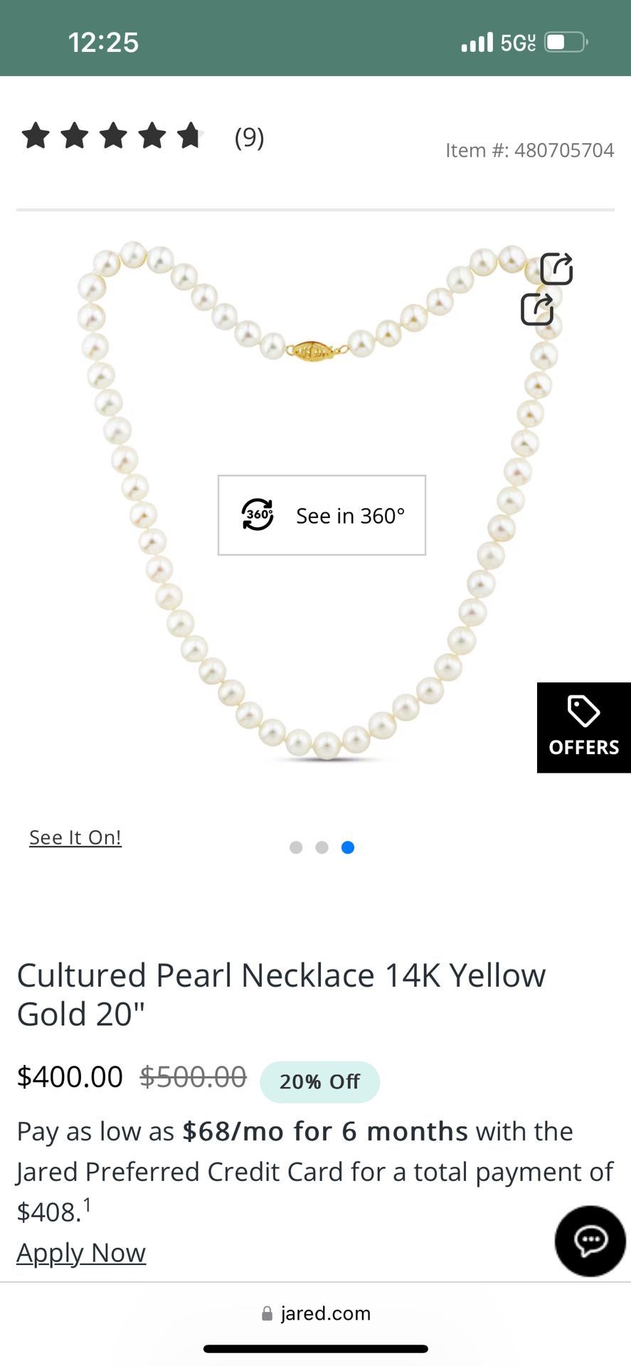 Jared Cultured Pearls Set Necklace And Bracelet 14k