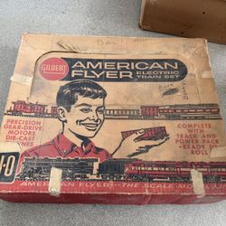  Vintage Collectible American Flyer Train Set In Original Box