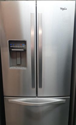 Whirlpool 3-Door Stainless Steel Refrigerator Fridge
