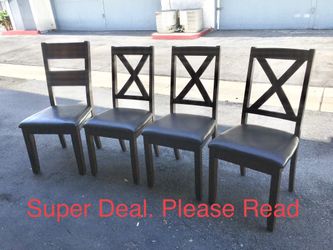 Leather Padded Dining Chairs