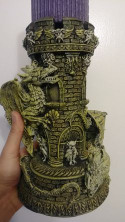 GOTHIC DRAGON CANDLE HOLDER
