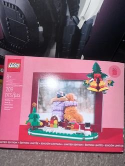 Limited edition lego Christmas picture frame