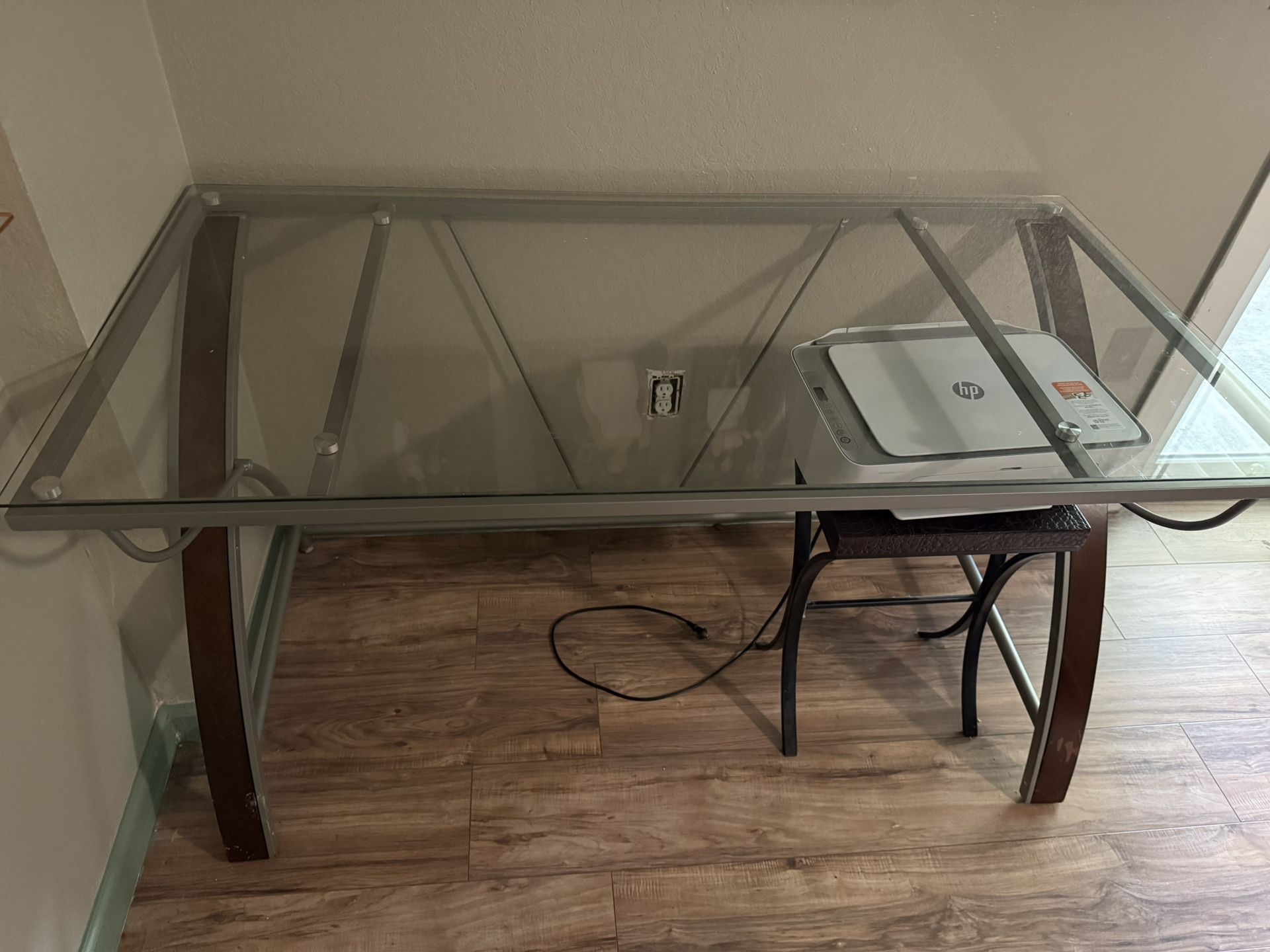 Glass desk