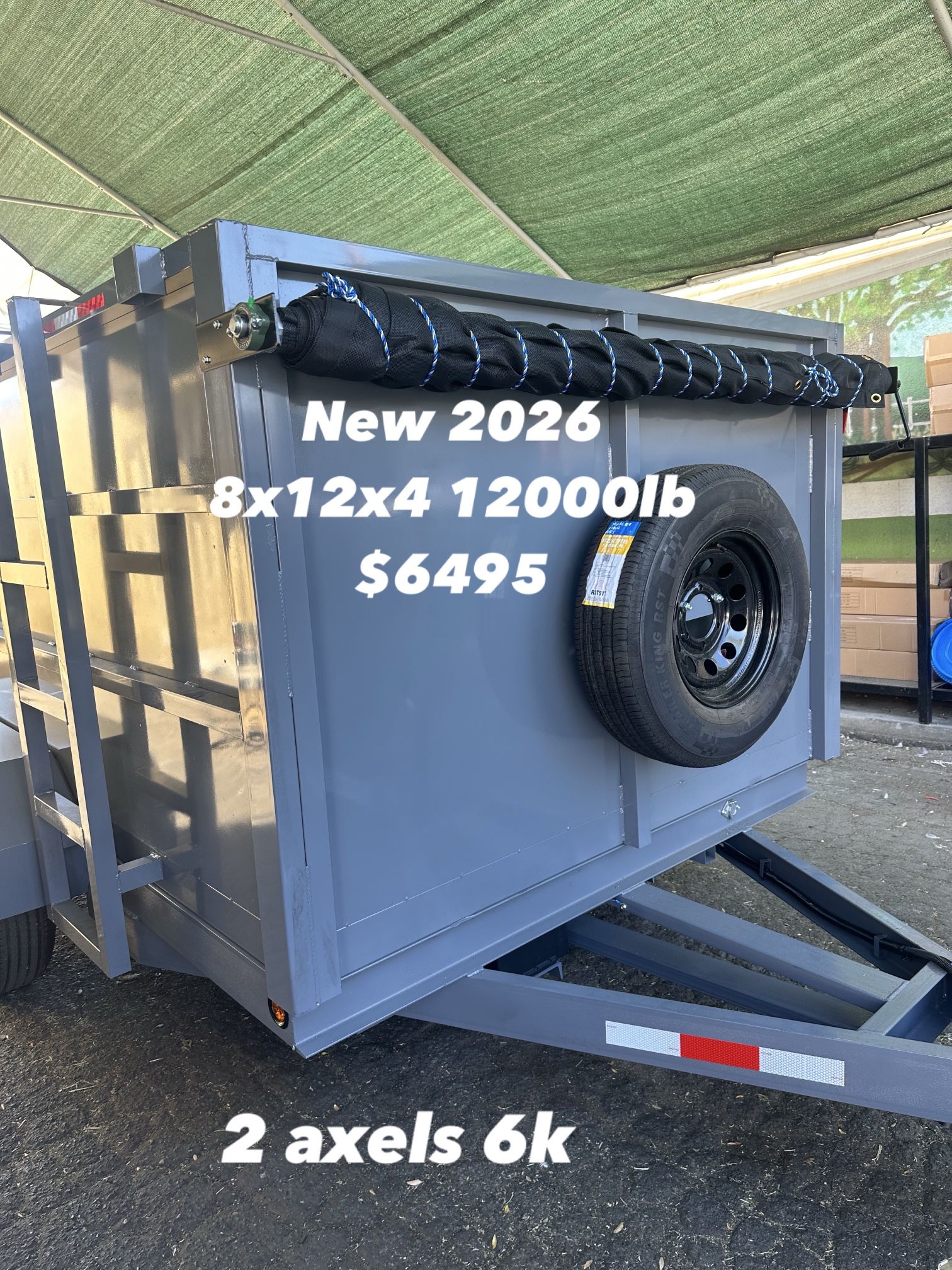 Dump Trailer New 8x12x4,12000lb $6850 Now !!$6495 Cash !!!