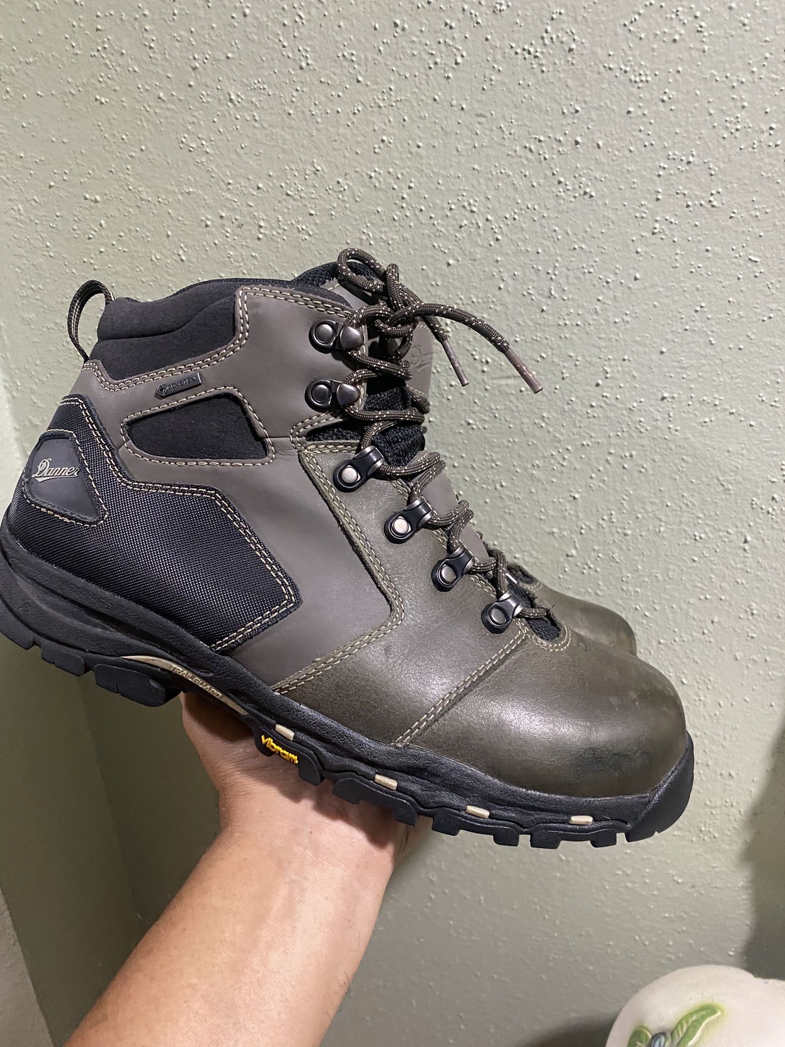 Danner GTX WATERPROOF COMPOSITE TOE WORK BOOTS - SLATE/BLACK Size 9.5