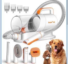 PAWING Dog Grooming Vacuum, All-in-1 Professional Deshedding Tools for Dogs & Cats - Low Noise Dogs Vacuum Cleaner with 2L Large Capacity Dust Cup for