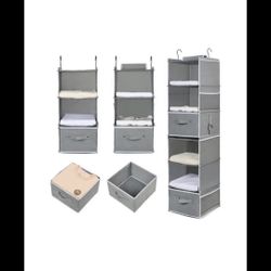 6-Shelf Closet Hanging Organizer and Storage
