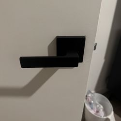 Black Bed And Bath Door Handle