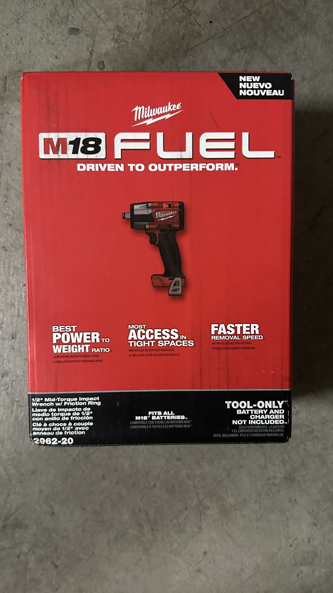 Milwaukee Impact Wrench w Friction Ring