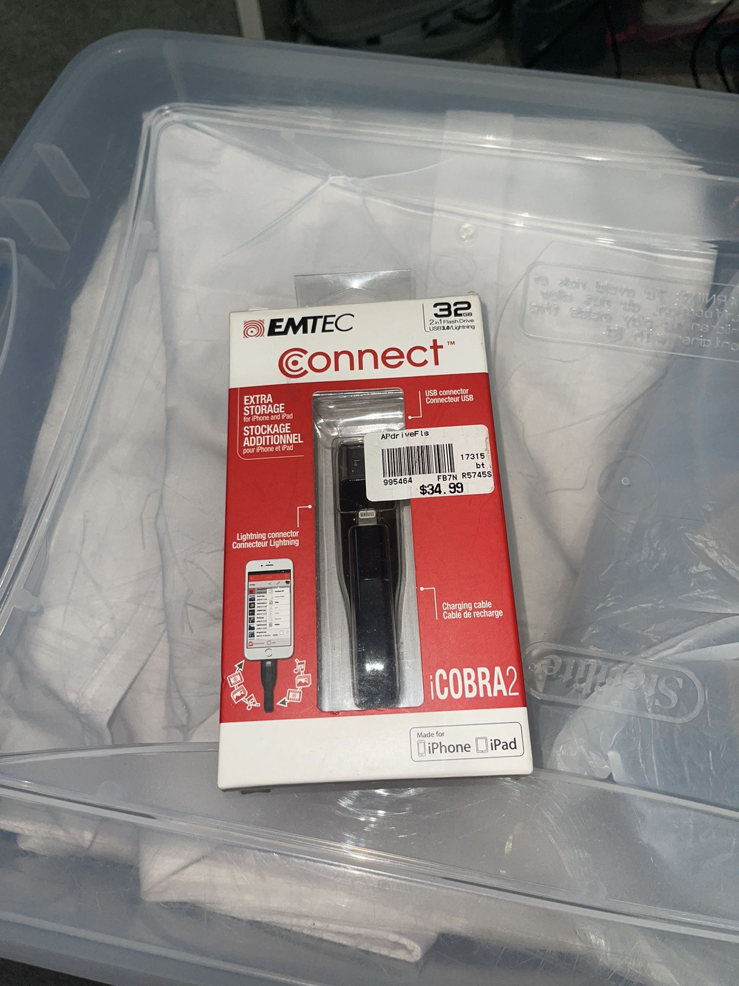 Emtec ECMMD32GT503 USB3.0 iCobra Flash Drive T500 32 GB for iPhone iPad 