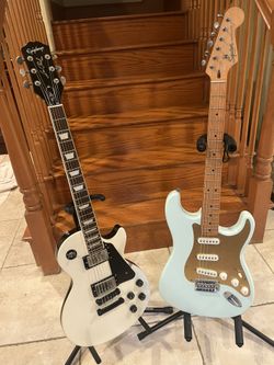 Epiphone Les Paul Muse And Squier Anniversary Stratocaster (Mint) 