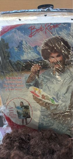Bob Ross Costume Kit with Wig