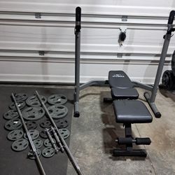 Home Gym  / Weights, Barbells, Dumbbells, Weight Bench, Squat Rack 