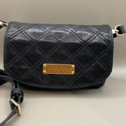 Marc Jacobs Quilted Camera Black Crossbody Bag