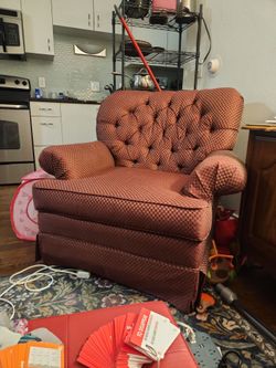 Red Cushioned Chair