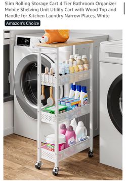 GIWIL new Slim rolling cart 4 tier