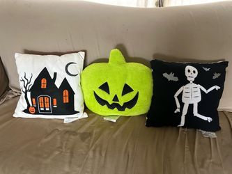 Set of 3 Halloween Decorative Pillows