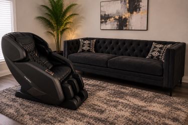 🔥 Luxury Ergotec Massage Chair + 84” Modern Sofa🔥 BLOW OUT SALE
