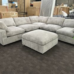 Light Gray Cloud Modular Sectional 