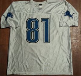 Calvin Johnson Mens Size Xlarge Detroit Lions #81 NFL Football Jersey