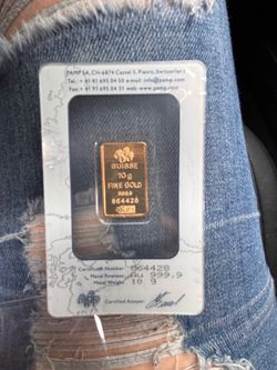 2 10g pamp bullion 1300 each