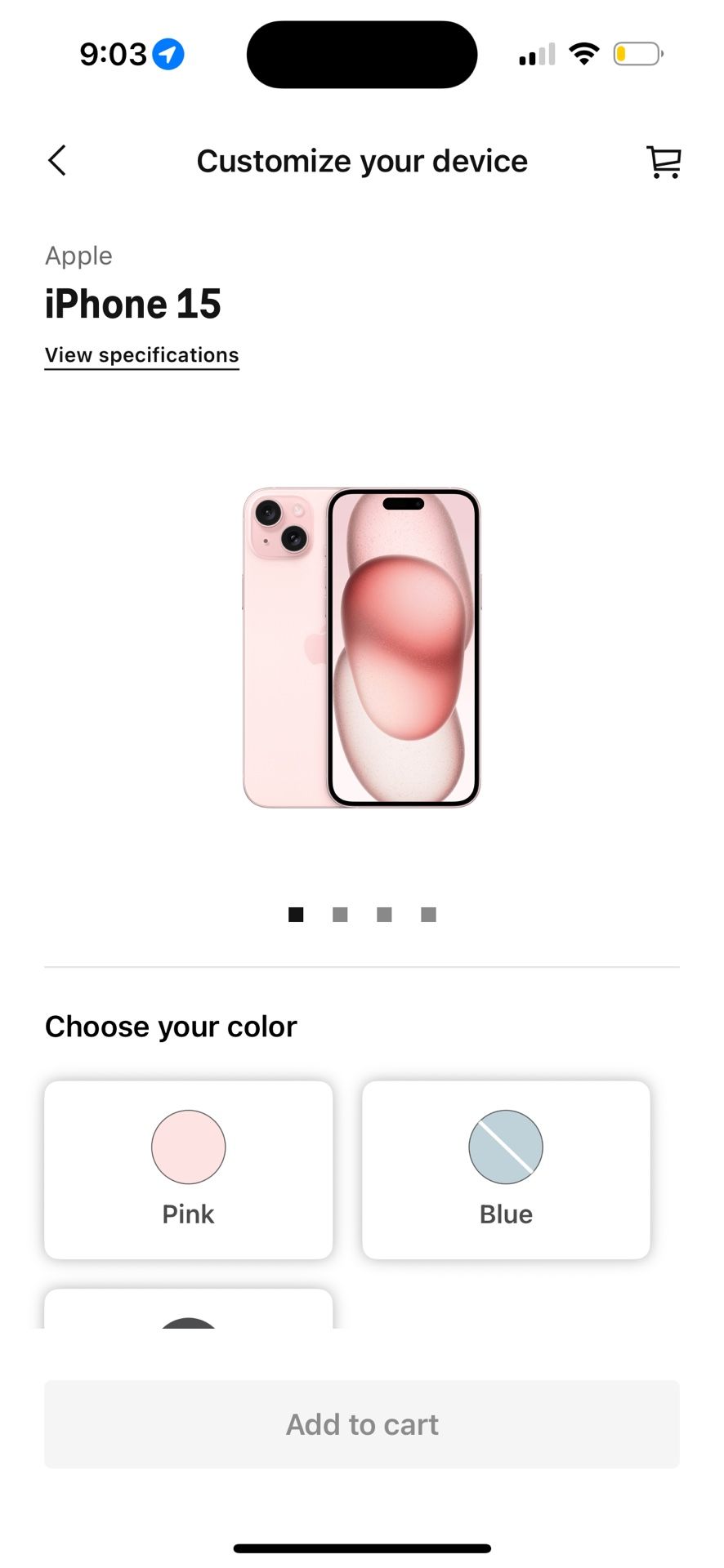 iPhone 15 Pink