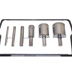 6 Pc Diamond Dust Hole Saw Set Tile Glass Marble Slate Tool 1/4'' to 1-3/8''