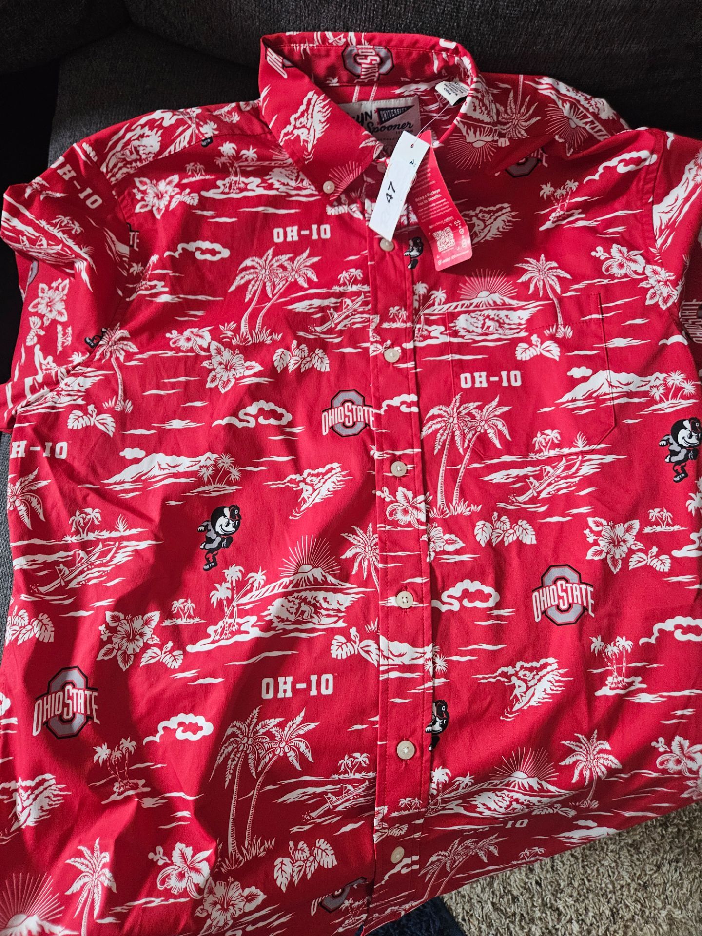 Ohio state button up medium