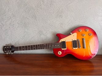 Used Epiphone Les Paul 100 Bolt On Dark Cherry Burst Solid Body Electric Guitar