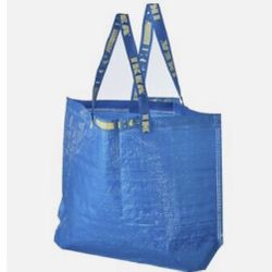 IKEA FRAKTA MEDIUM 10 GAL. BLUE SHOPPING STORAGE BAG New