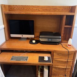 Office Desk with Removal Hutch