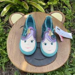 Vans girl’s mermaid slip-on style sneakers size 5.5 toddler - NEW WITH TAGS