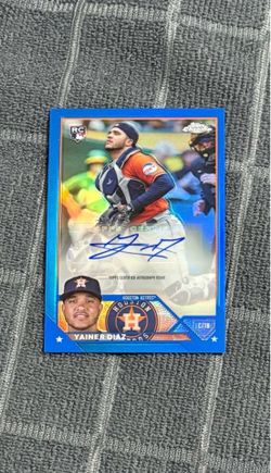 Houston Astros Yainer Díaz Rookie AUTOGRAPH Card #/150