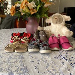 Baby Girt And Teddy Bear