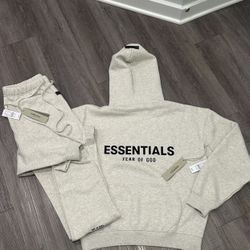 Essential light Oatmeal Tracksuit (medium)