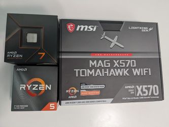 Ryzen 7 3600x, Ryzen 7 7700 Cpu. MSI X570 Tomahawk Max Motherboard