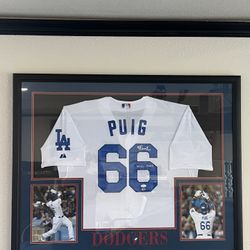 Yasiel Puig Autographed Jersey Los Ángeles Dodgers 