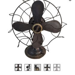 Circa 1925 12" Westinghouse Oscillating Desk Fan. 