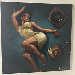 Modern Woman In Distress Canvas 