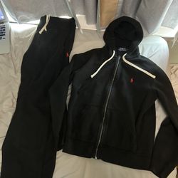 ralph lauren fleece tracksuit M
