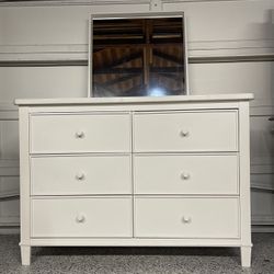 Solid Wood White Dresser Or Double Dresser 