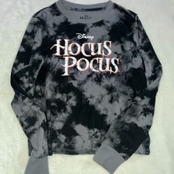 Hocus Pocus Tie Dye Long Sleeve Top Womens Sz Small